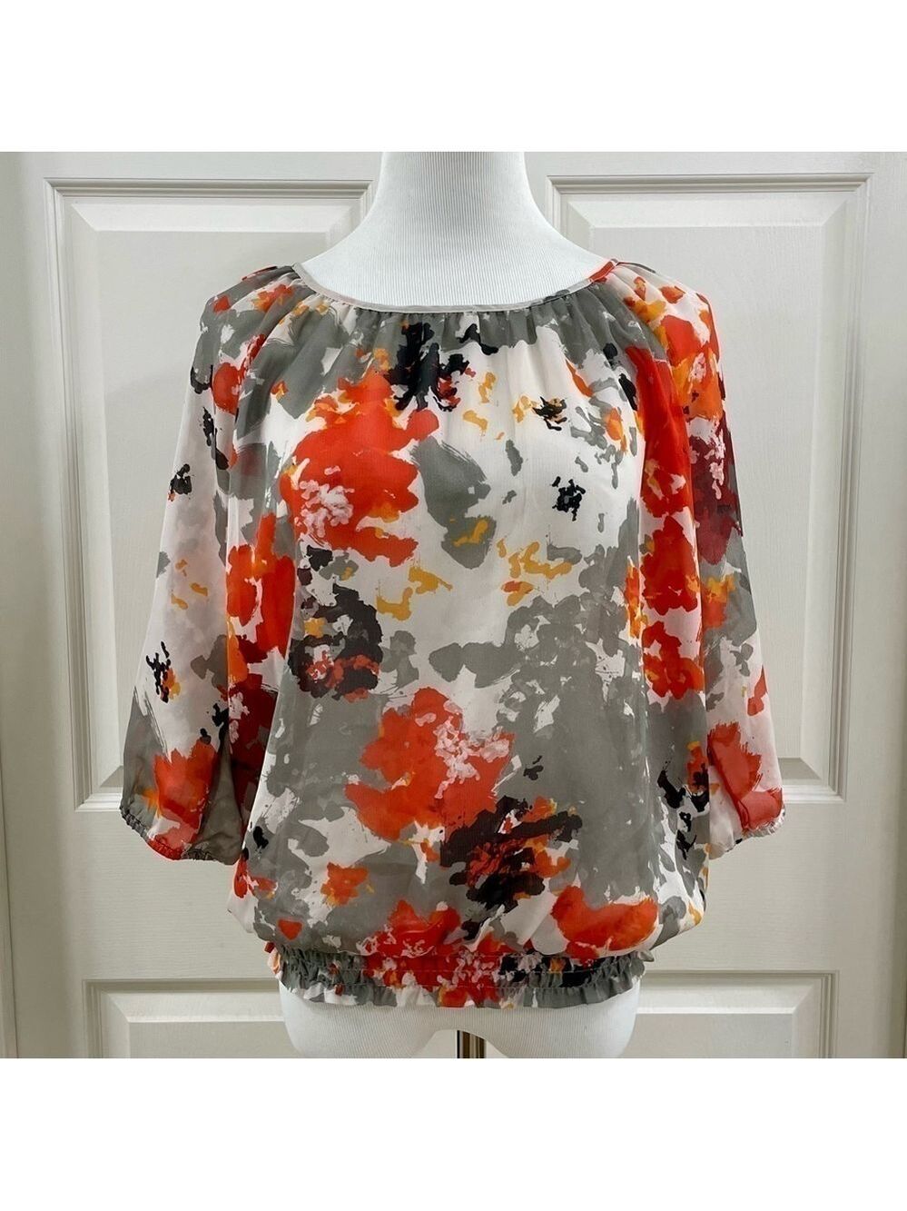The Limited Watercolor Design Top - Size Small